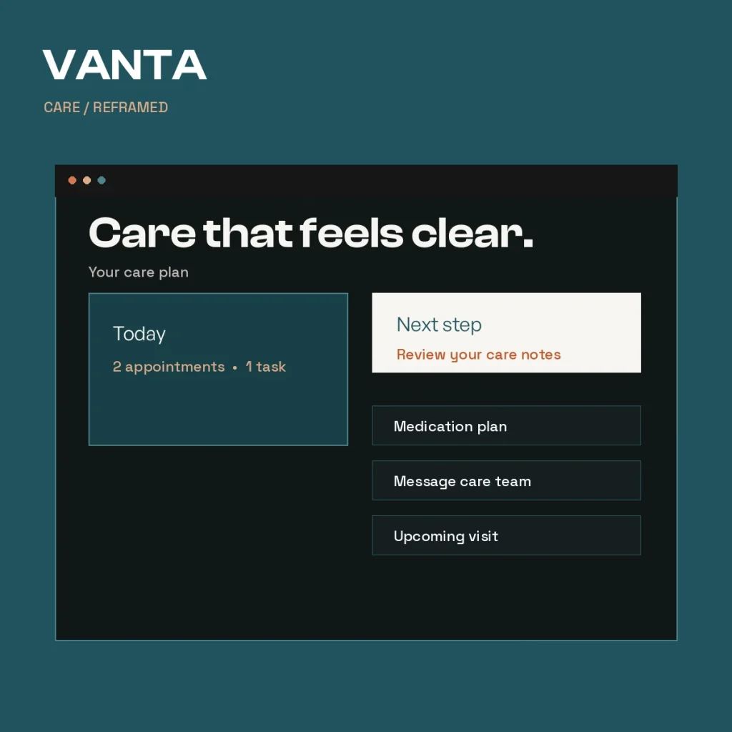 Original ALIFY project artwork for Vanta Health